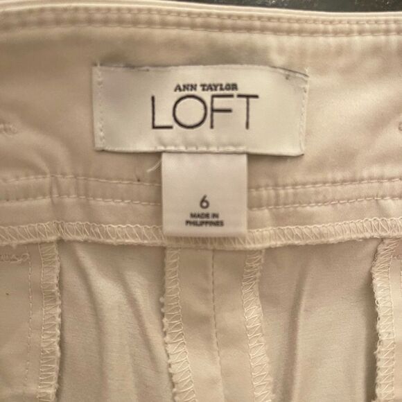 *LOFT* Sz 6 Tab-Front Trouser Shorts EUC - Picture 2 of 9